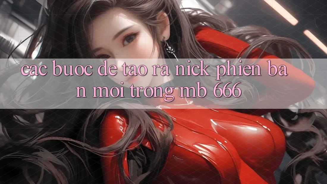Các Bước Để Tạo ra Nick Phiên bản mới Trong MB 666