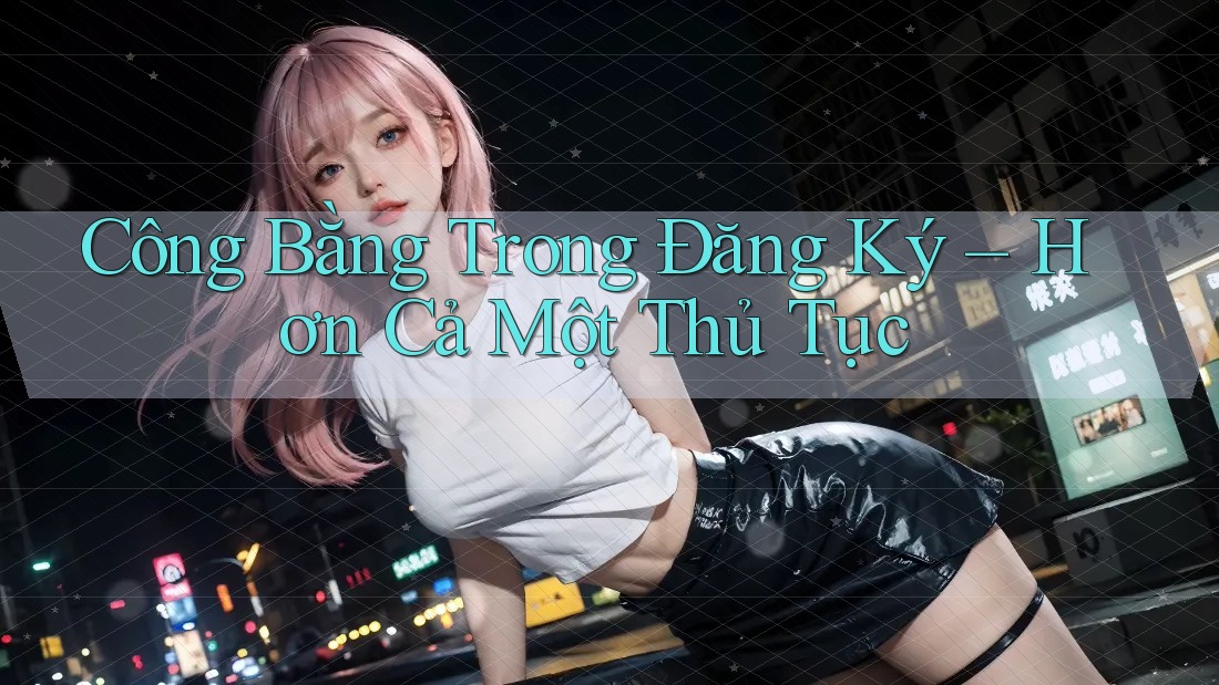 Công Bằng Trong Đăng Ký – Hơn Cả Một Thủ Tục