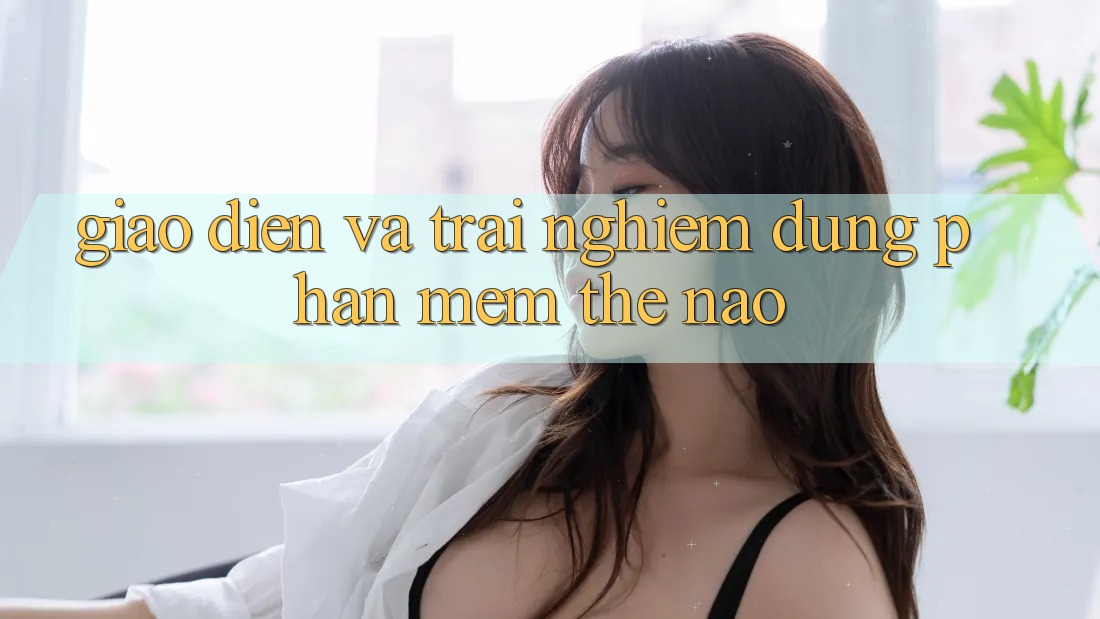Giao diện và trải nghiệm dùng phần mềm thế nào?