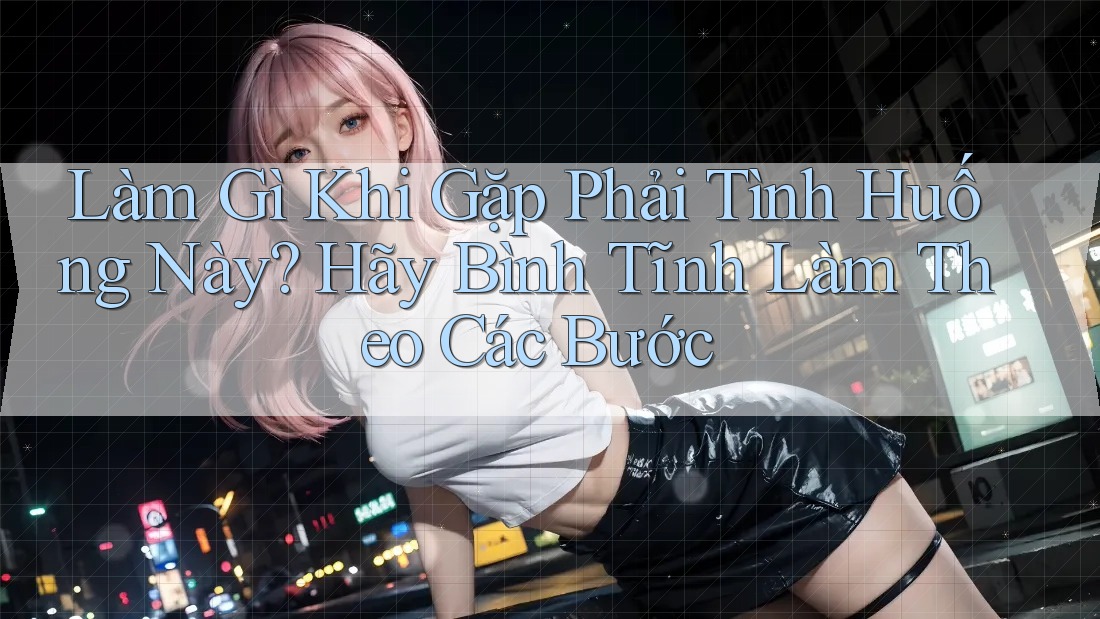 Làm Gì Khi Gặp Phải Tình Huống Này? Hãy Bình Tĩnh Làm Theo Các Bước