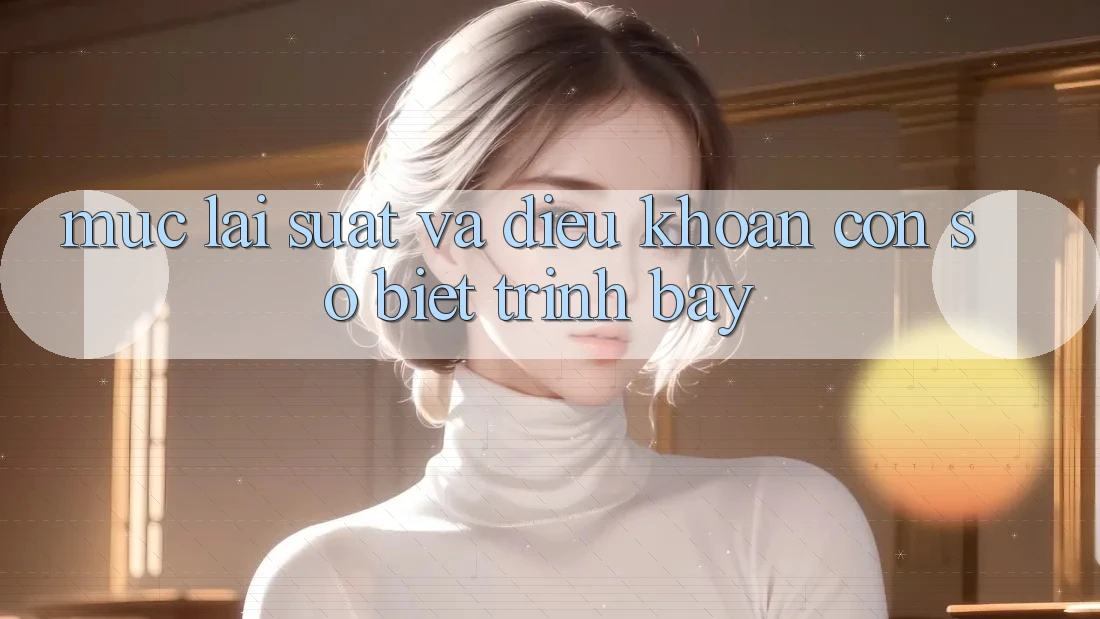 Mức Lãi Suất Và Điều Khoản: Con Số Biết Trình bày