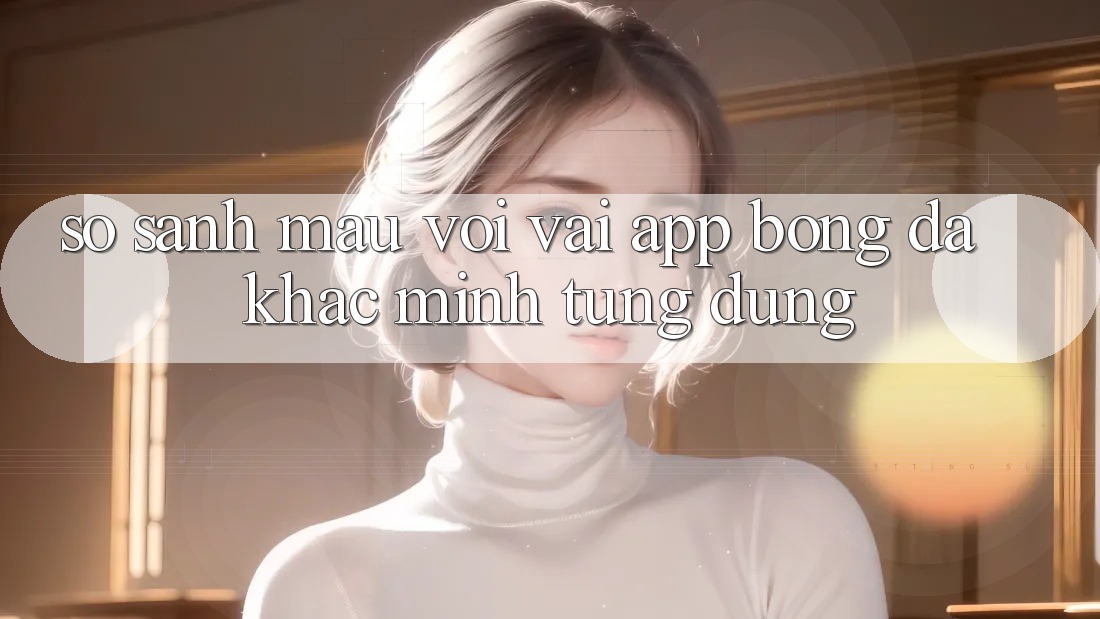 So sánh mau với vài app bóng đá khác mình từng dùng